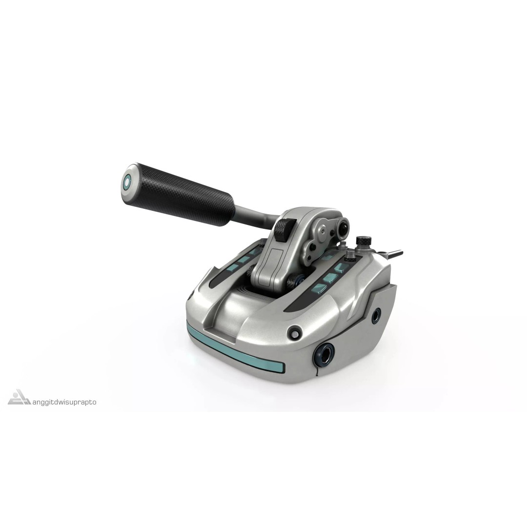 Racing Handbrake 3D Model – Futuristic Design with PBR Textures, FBX - View 2
