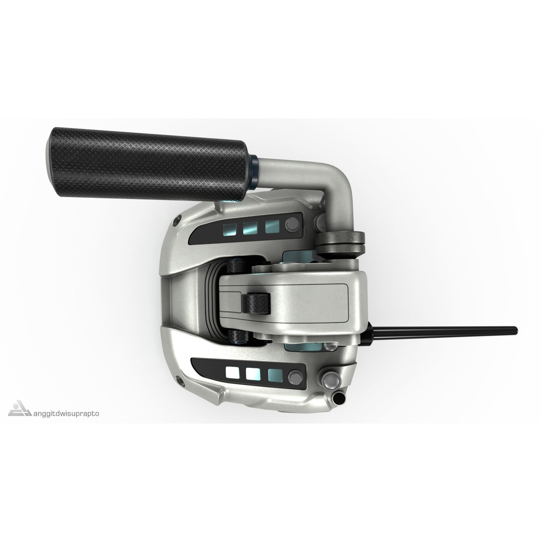 Racing Handbrake 3D Model – Futuristic Design with PBR Textures, FBX - View 6