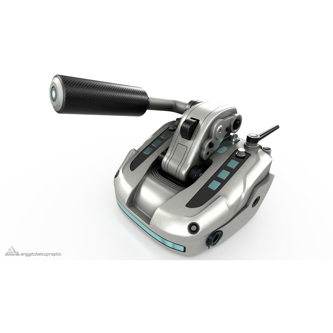 Racing Handbrake 3D Model – Futuristic Design with PBR Textures, FBX - View 7