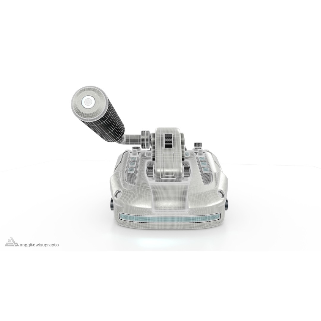Racing Handbrake 3D Model – Futuristic Design with PBR Textures, FBX - View 9