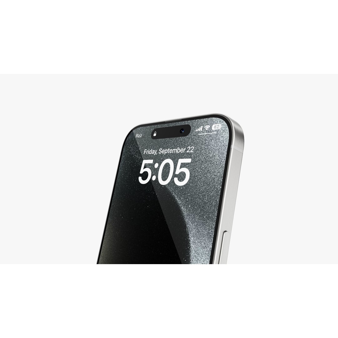 Apple iPhone 15 Pro 3D Model – High Poly PBR Asset, FBX, OBJ - View 16
