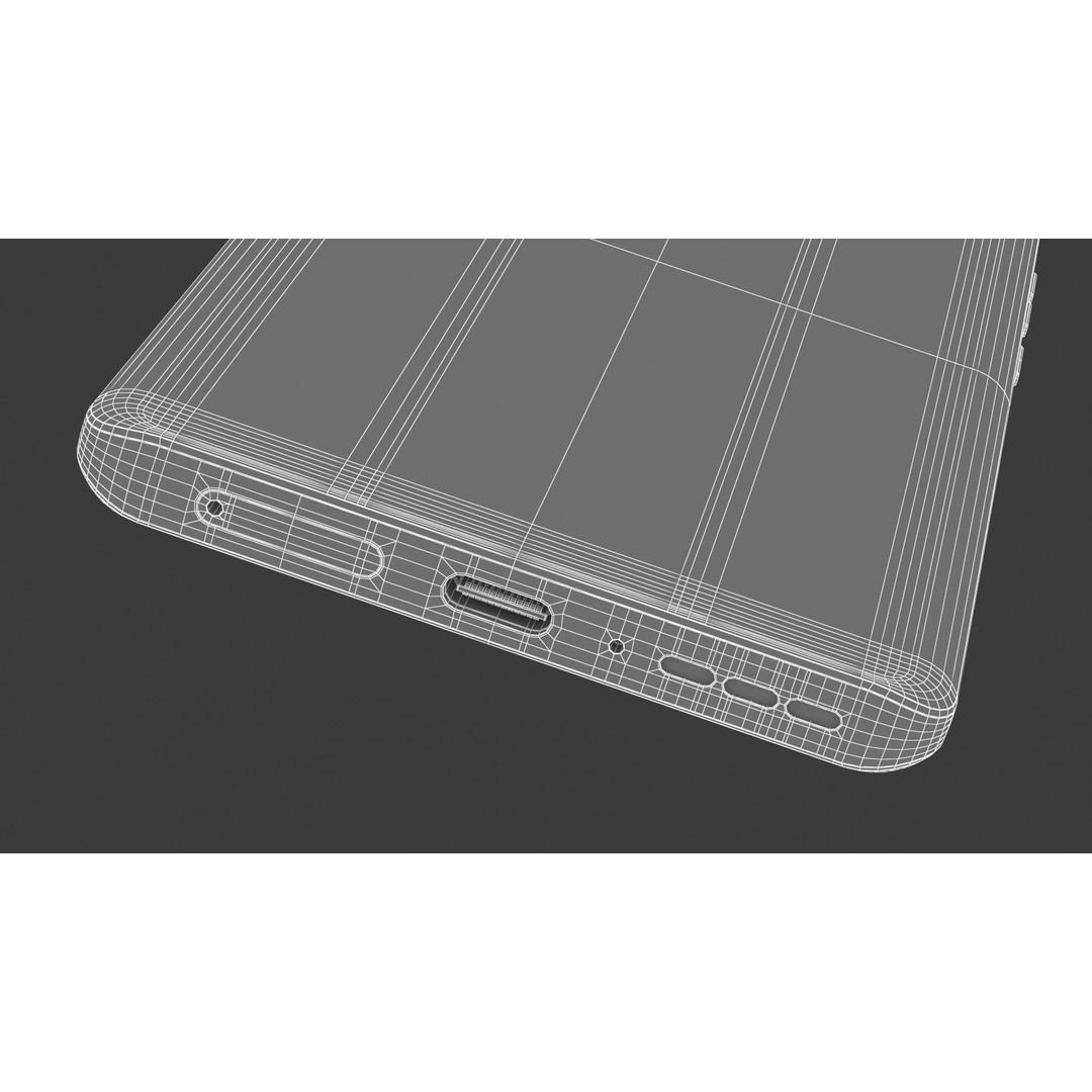 Motorola Edge 40 Neo Black 3D Model – High Poly PBR Game Asset, FBX, OBJ - View 17