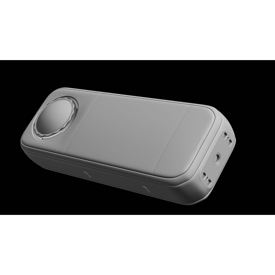 Insta360 X5 3D Model – Low Poly Action Camera, PBR Textures, FBX - View 11