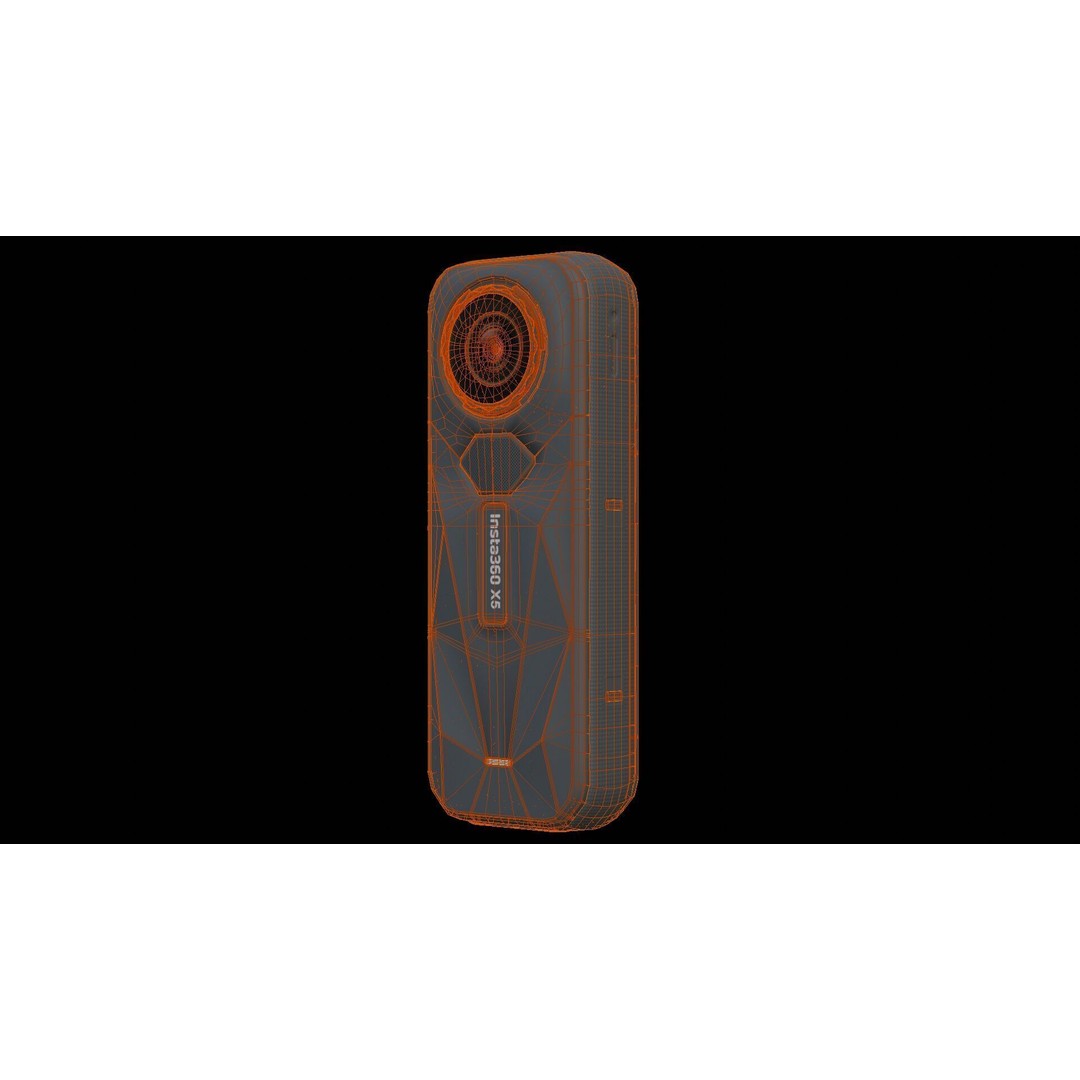 Insta360 X5 3D Model – Low Poly Action Camera, PBR Textures, FBX - View 25