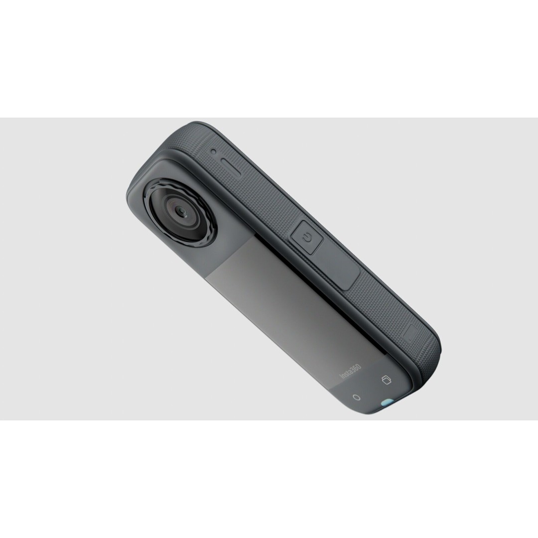 Insta360 X5 3D Model – Low Poly Action Camera, PBR Textures, FBX - View 5