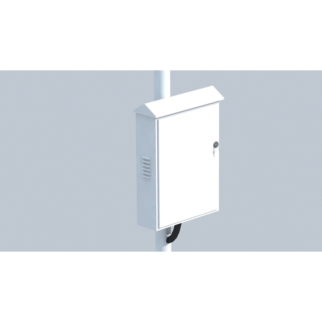 Outdoor Security Surveillance Camera 3D Model – High Poly Video Device, FBX, OBJ - View 11