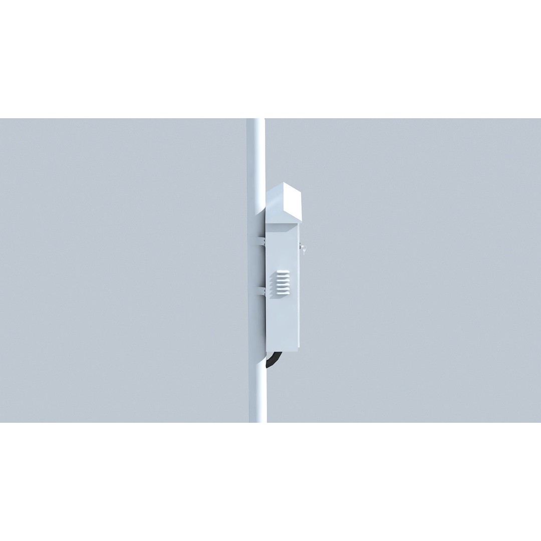 Outdoor Security Surveillance Camera 3D Model – High Poly Video Device, FBX, OBJ - View 8