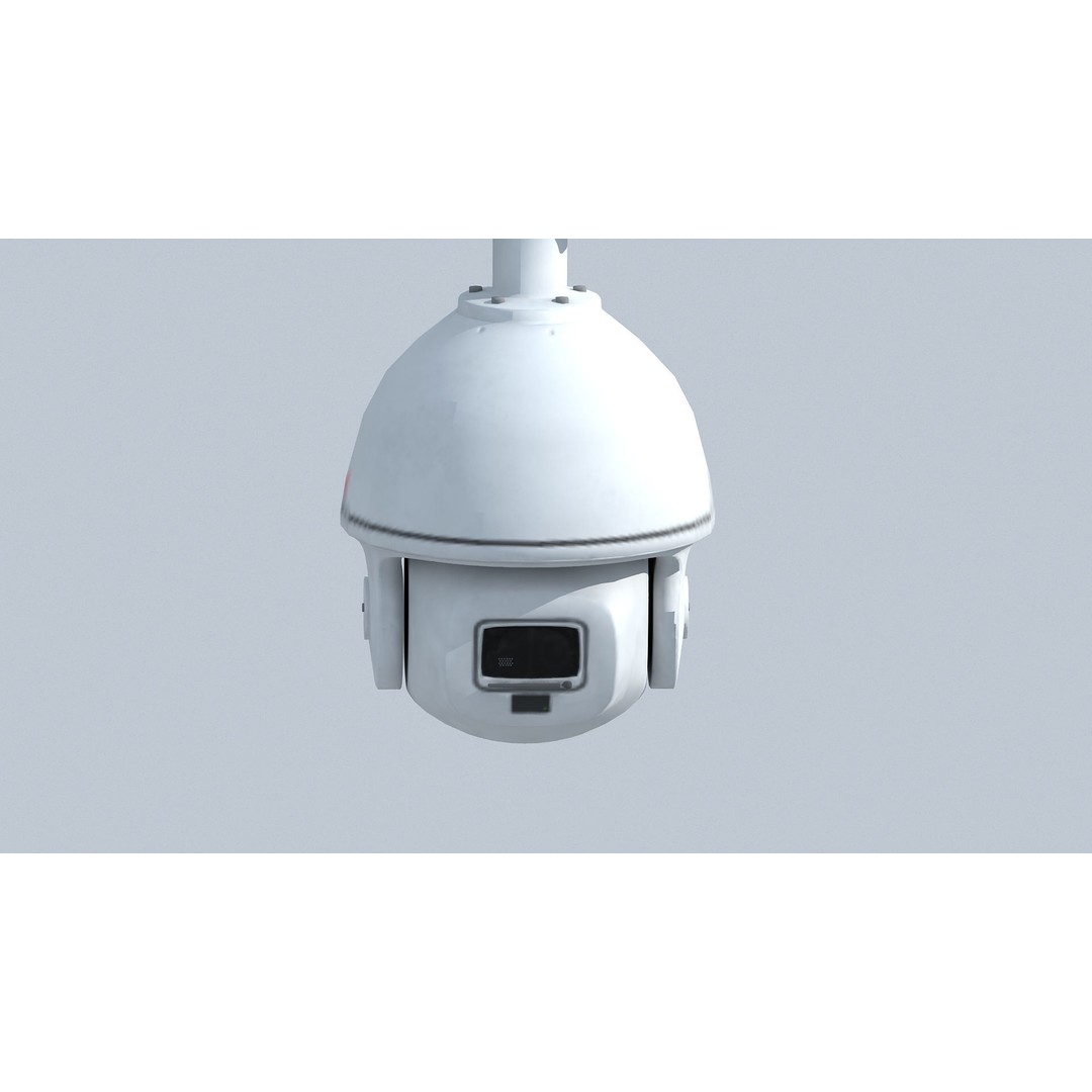 Outdoor Security Surveillance Camera 3D Model – High Poly Video Device, FBX, OBJ - View 9