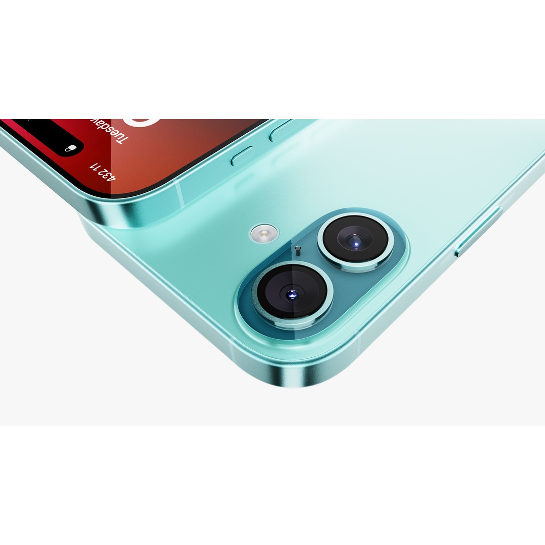 Apple iPhone 16 Plus Teal 3D Model – High Poly PBR Asset, FBX, OBJ - View 16