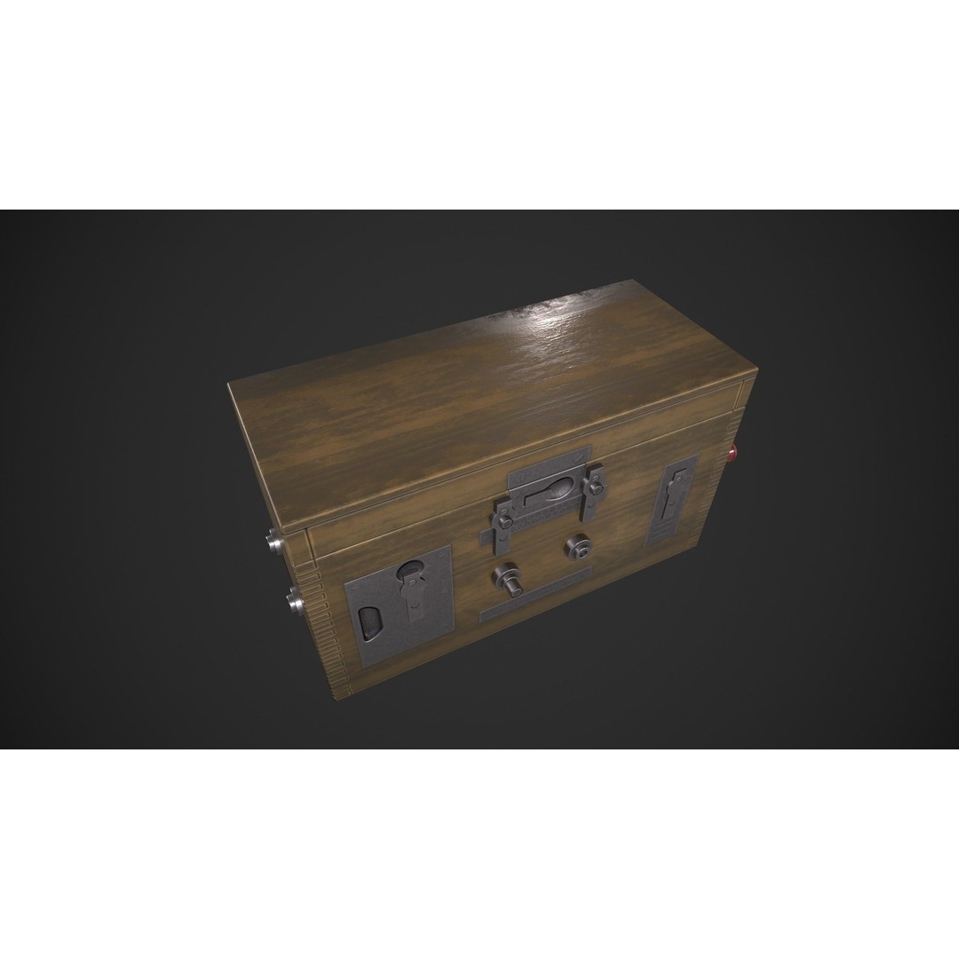 Field Telephone 3D Model – Low Poly Game-Ready Asset, FBX - View 6