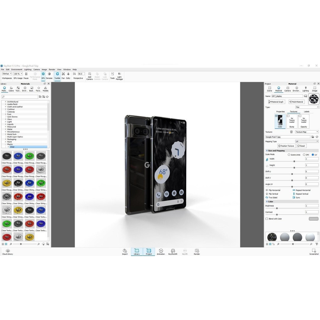 Google Pixel 7 3D Model – Low Poly Smartphone, FBX, OBJ, Blender