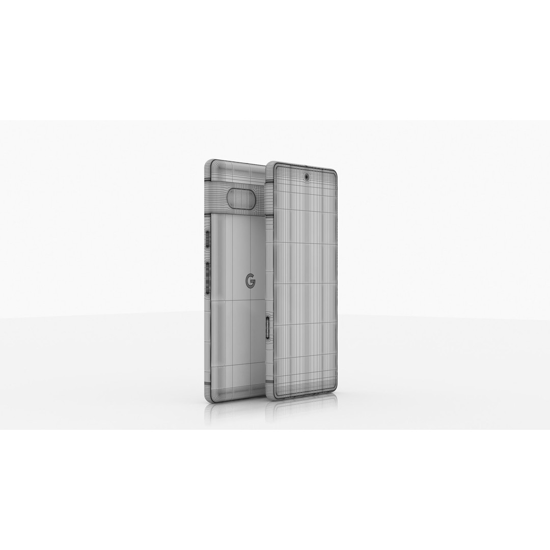 Google Pixel 7 3D Model – Low Poly Smartphone, FBX, OBJ, Blender - View 28