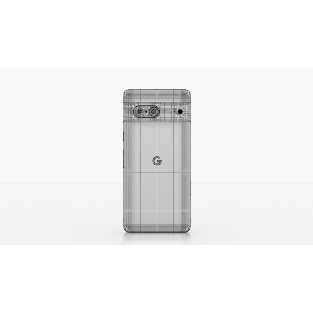 Google Pixel 7 3D Model – Low Poly Smartphone, FBX, OBJ, Blender - View 30
