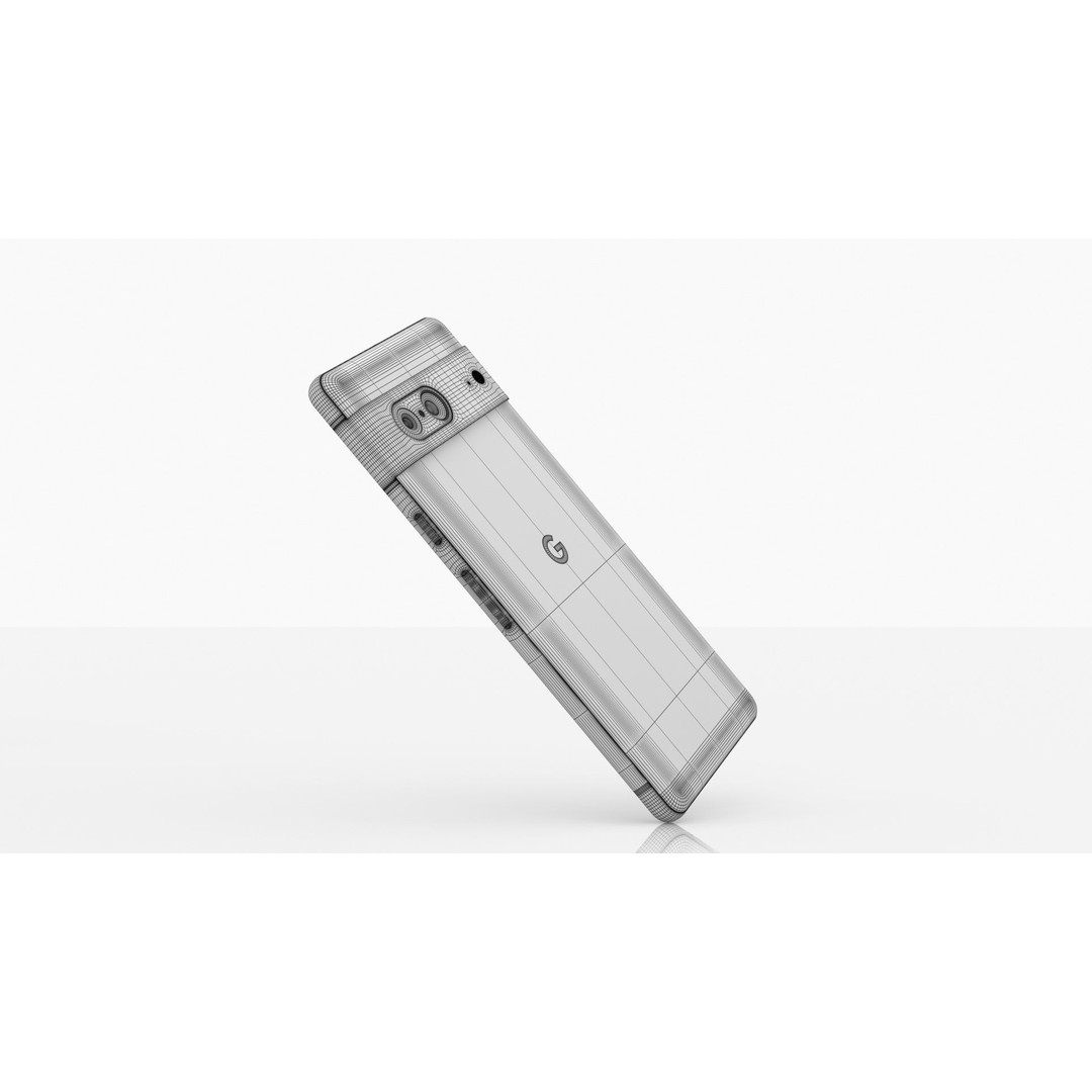 Google Pixel 7 3D Model – Low Poly Smartphone, FBX, OBJ, Blender - View 34