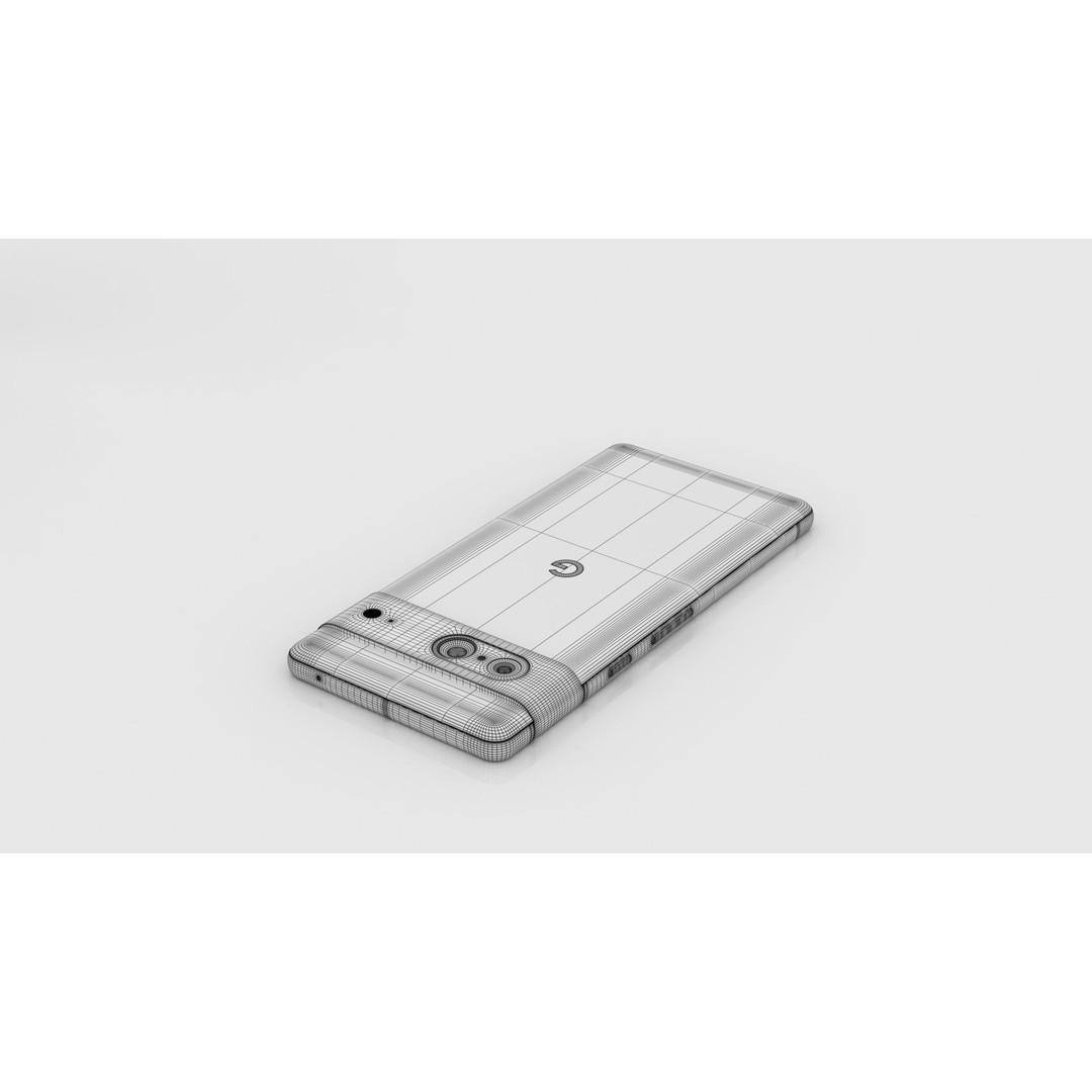 Google Pixel 7 3D Model – Low Poly Smartphone, FBX, OBJ, Blender - View 35