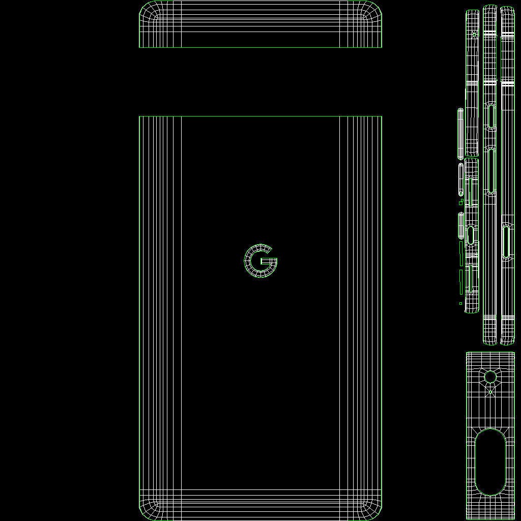 Google Pixel 7 3D Model – Low Poly Smartphone, FBX, OBJ, Blender - View 43