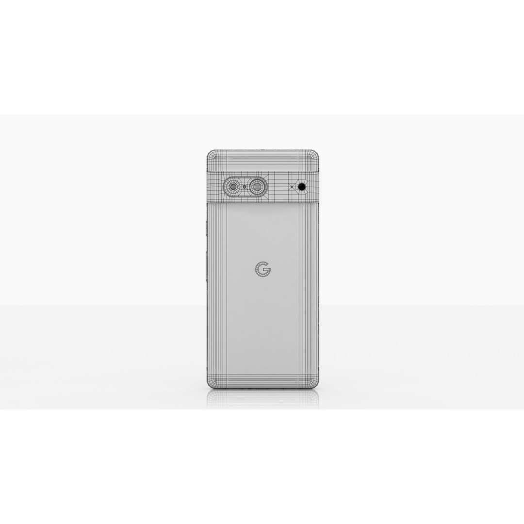 Google Pixel 7 3D Model – Low Poly Smartphone, FBX, OBJ, Blender - View 7