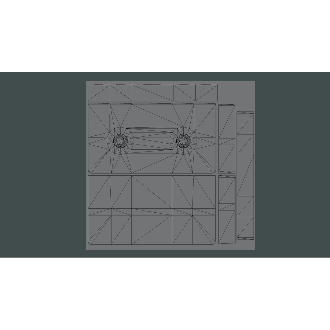 Retro TV Set 3D Model – Low Poly Vintage Electronics, FBX - View 13