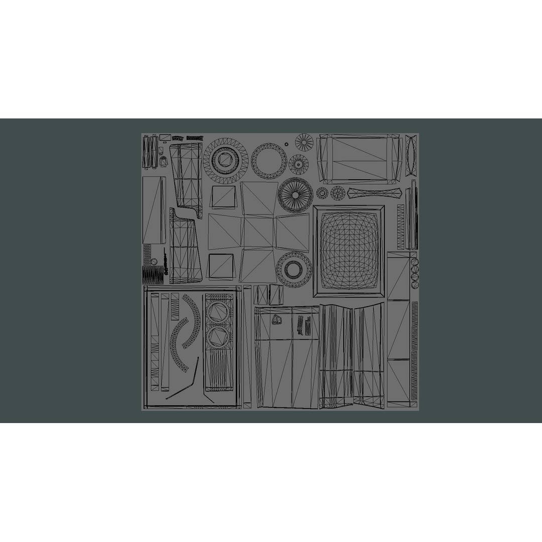 Retro TV Set 3D Model – Low Poly Vintage Electronics, FBX - View 15