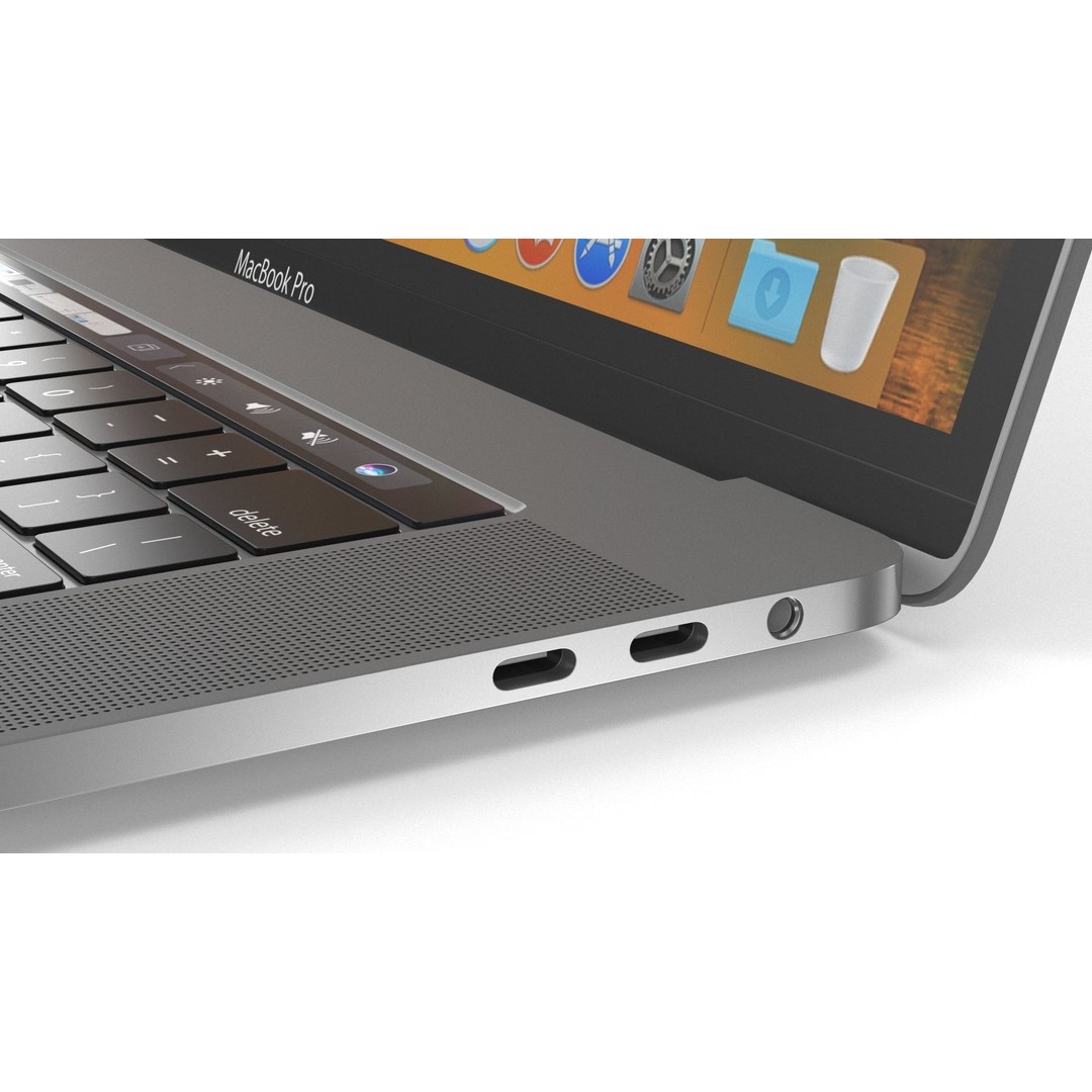 Apple MacBook Pro 15 3D Model – High Poly Element 3D Asset, FBX, OBJ