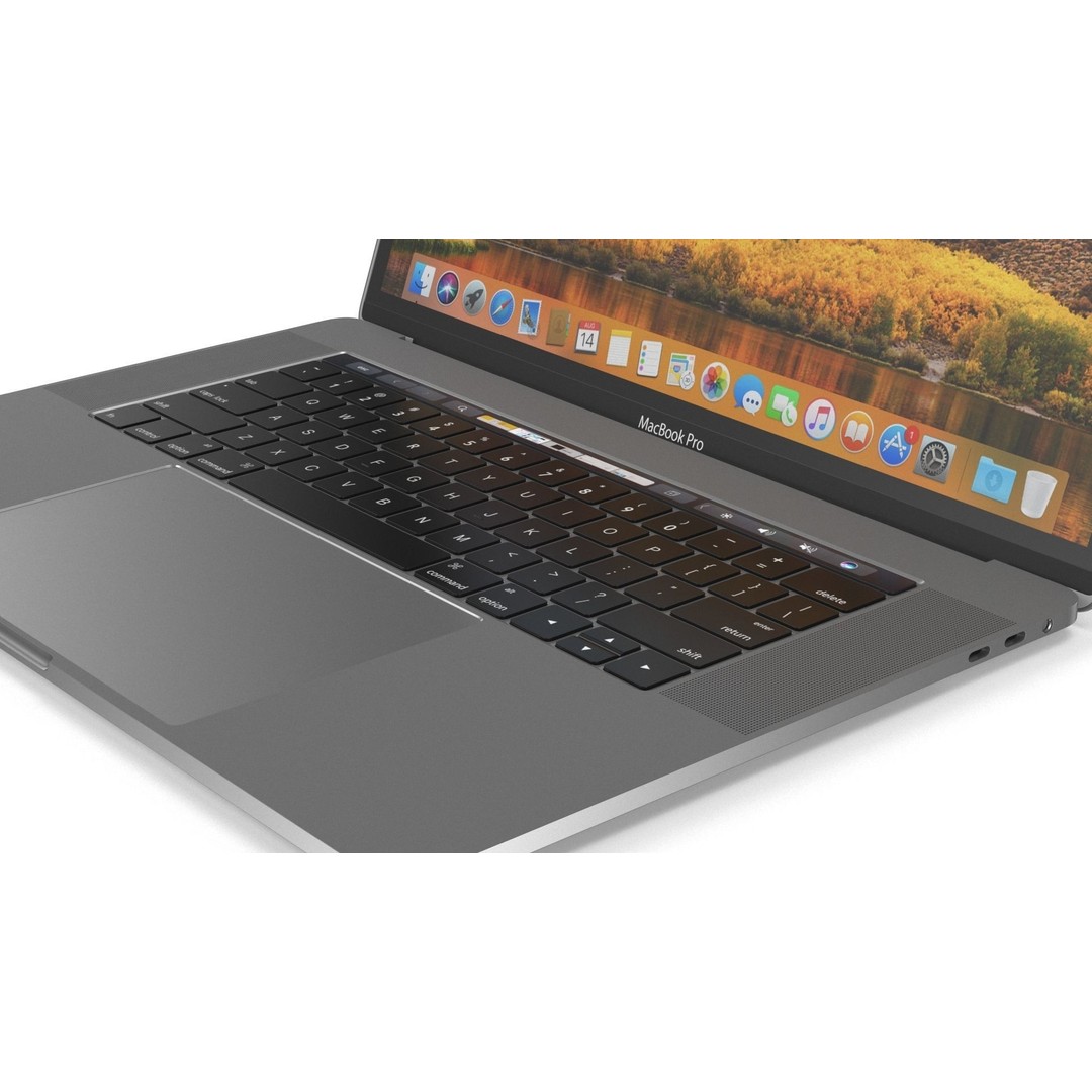 Apple MacBook Pro 15 3D Model – High Poly Element 3D Asset, FBX, OBJ - View 10