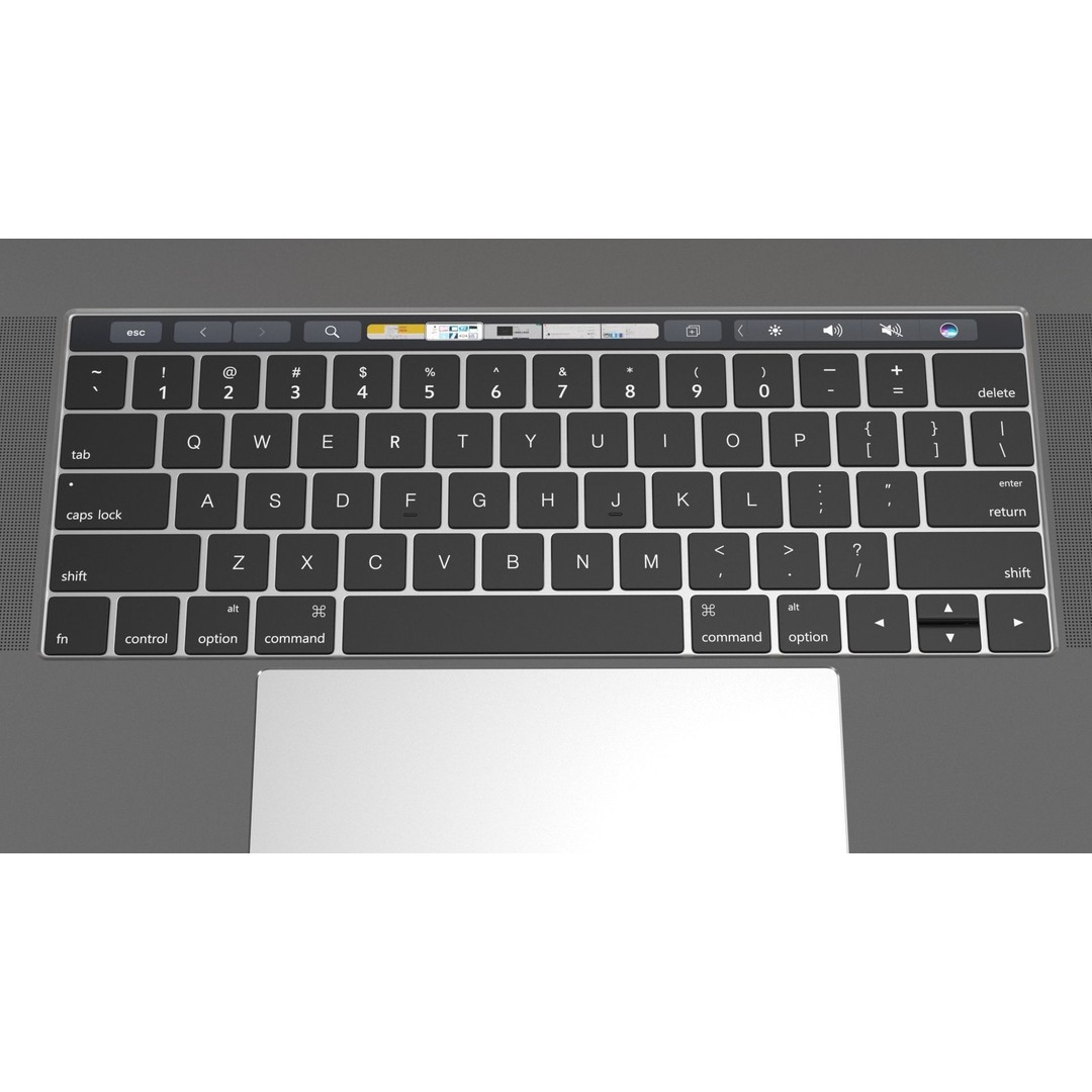 Apple MacBook Pro 15 3D Model – High Poly Element 3D Asset, FBX, OBJ - View 11