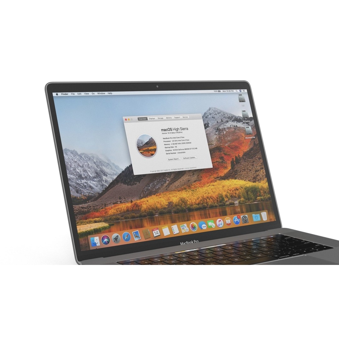 Apple MacBook Pro 15 3D Model – High Poly Element 3D Asset, FBX, OBJ - View 12