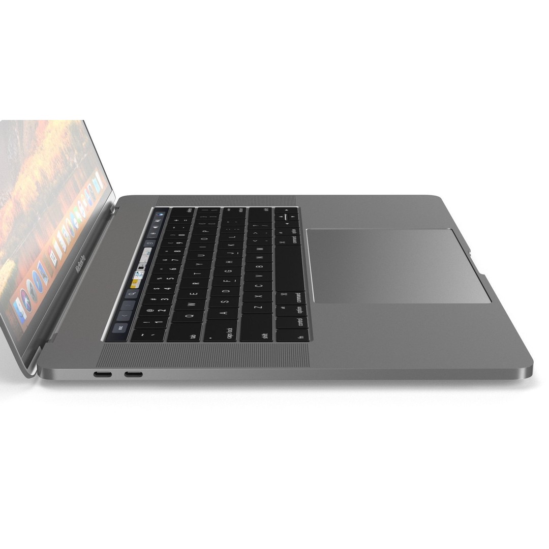Apple MacBook Pro 15 3D Model – High Poly Element 3D Asset, FBX, OBJ - View 13