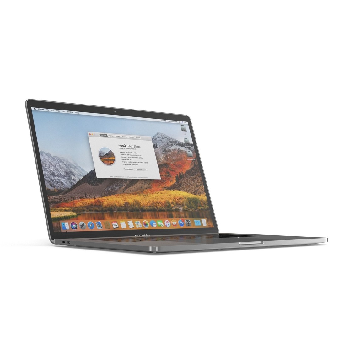 Apple MacBook Pro 15 3D Model – High Poly Element 3D Asset, FBX, OBJ - View 14