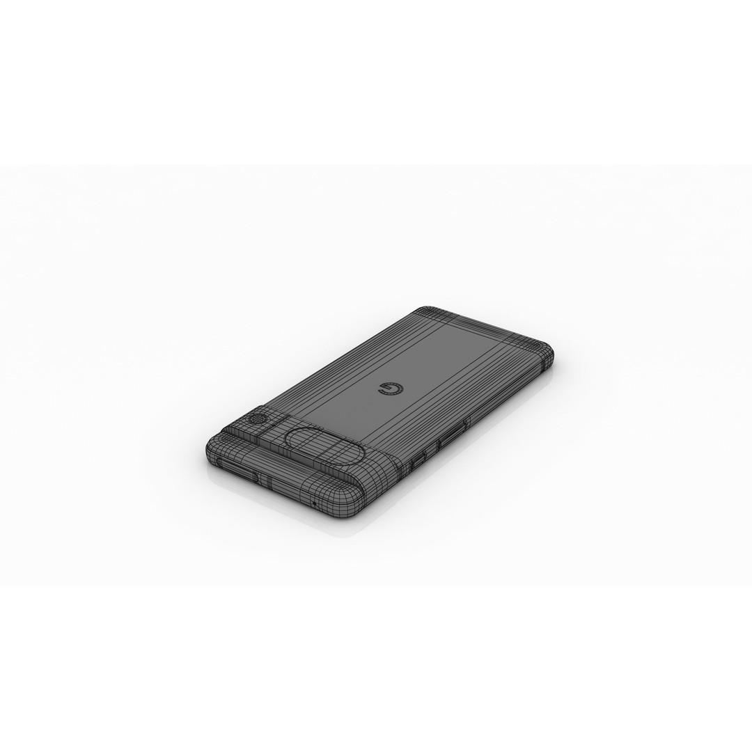 Google Pixel 8 Obsidian 3D Model – Low Poly Game Asset, FBX, OBJ, Blender - View 19