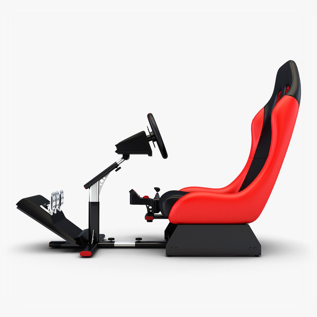 Racing Game Simulator 3D Model – High Poly Game Asset, FBX, PBR - View 10