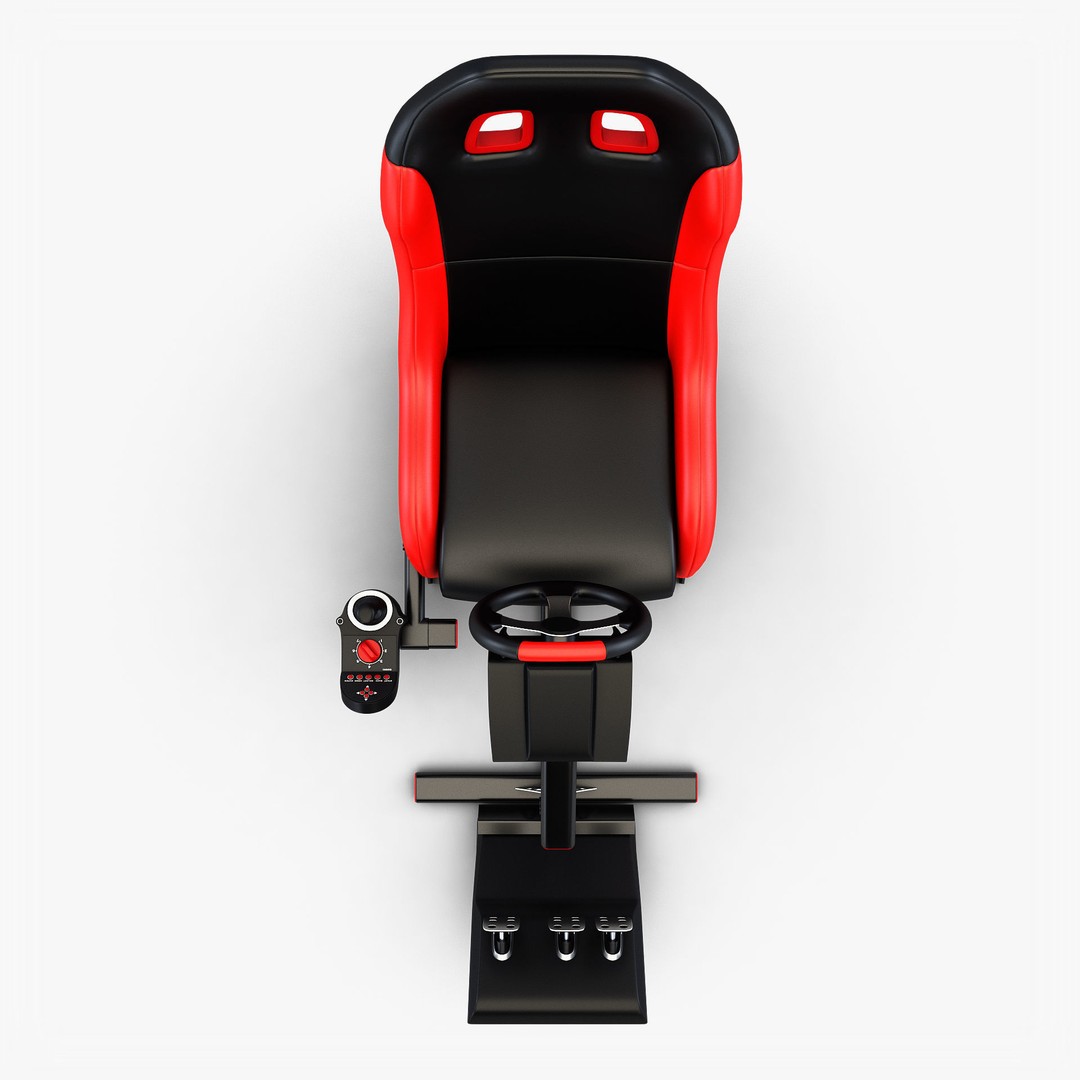 Racing Game Simulator 3D Model – High Poly Game Asset, FBX, PBR - View 12