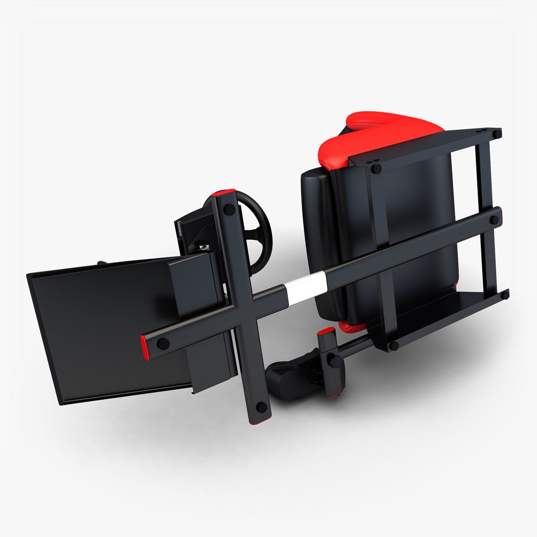 Racing Game Simulator 3D Model – High Poly Game Asset, FBX, PBR - View 13