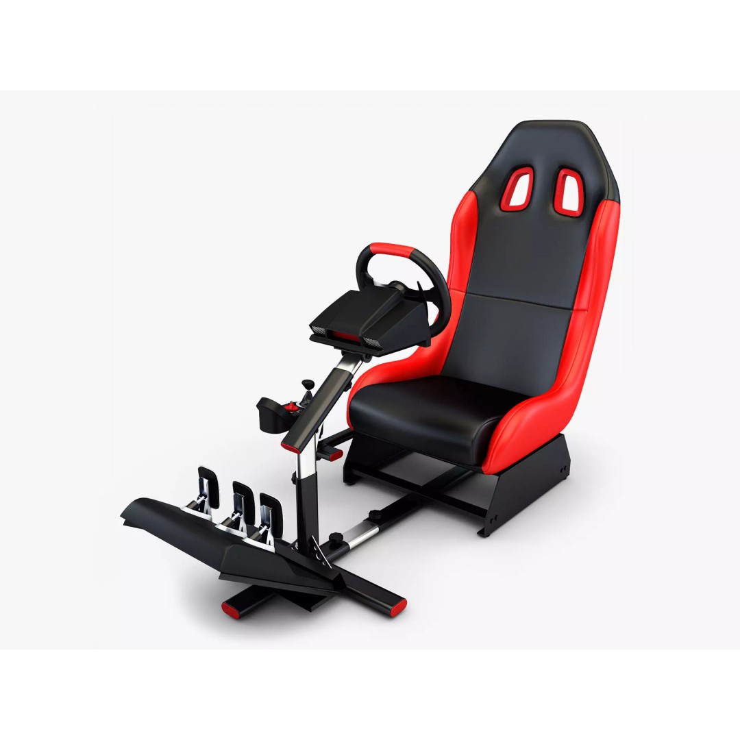 Racing Game Simulator 3D Model – High Poly Game Asset, FBX, PBR - View 2