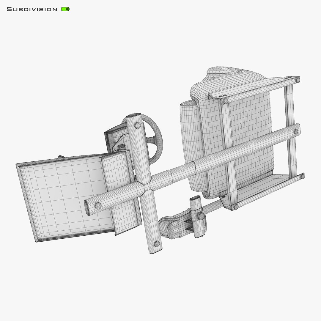 Racing Game Simulator 3D Model – High Poly Game Asset, FBX, PBR - View 34