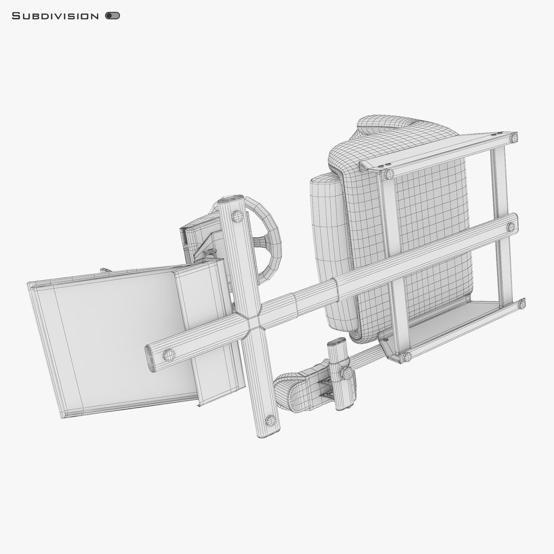 Racing Game Simulator 3D Model – High Poly Game Asset, FBX, PBR - View 35