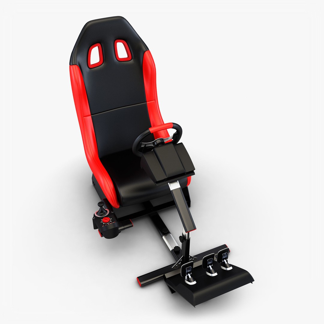 Racing Game Simulator 3D Model – High Poly Game Asset, FBX, PBR - View 5