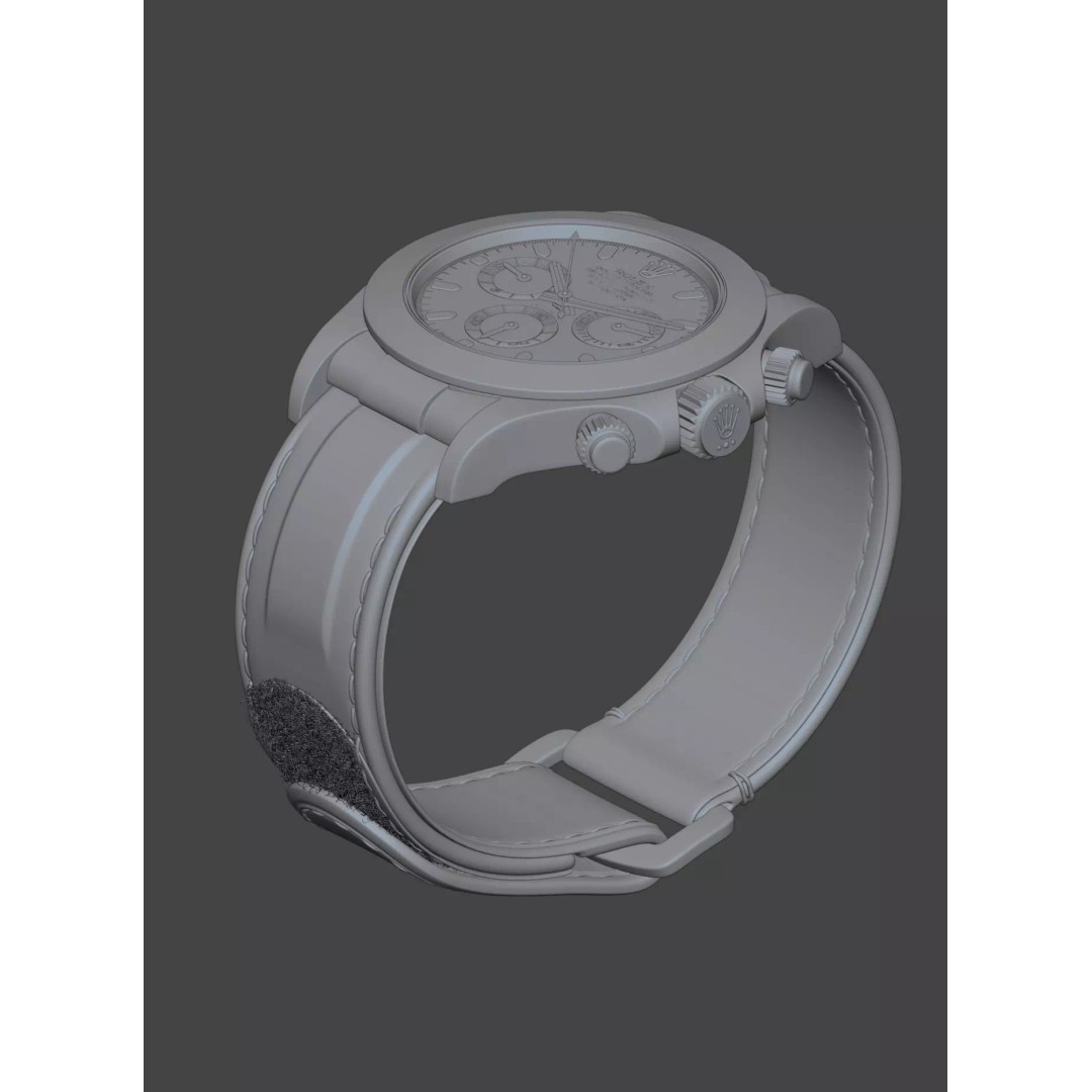 Rolex Daytona 3D Model – High Poly PBR Asset for Blender and 3DS Max