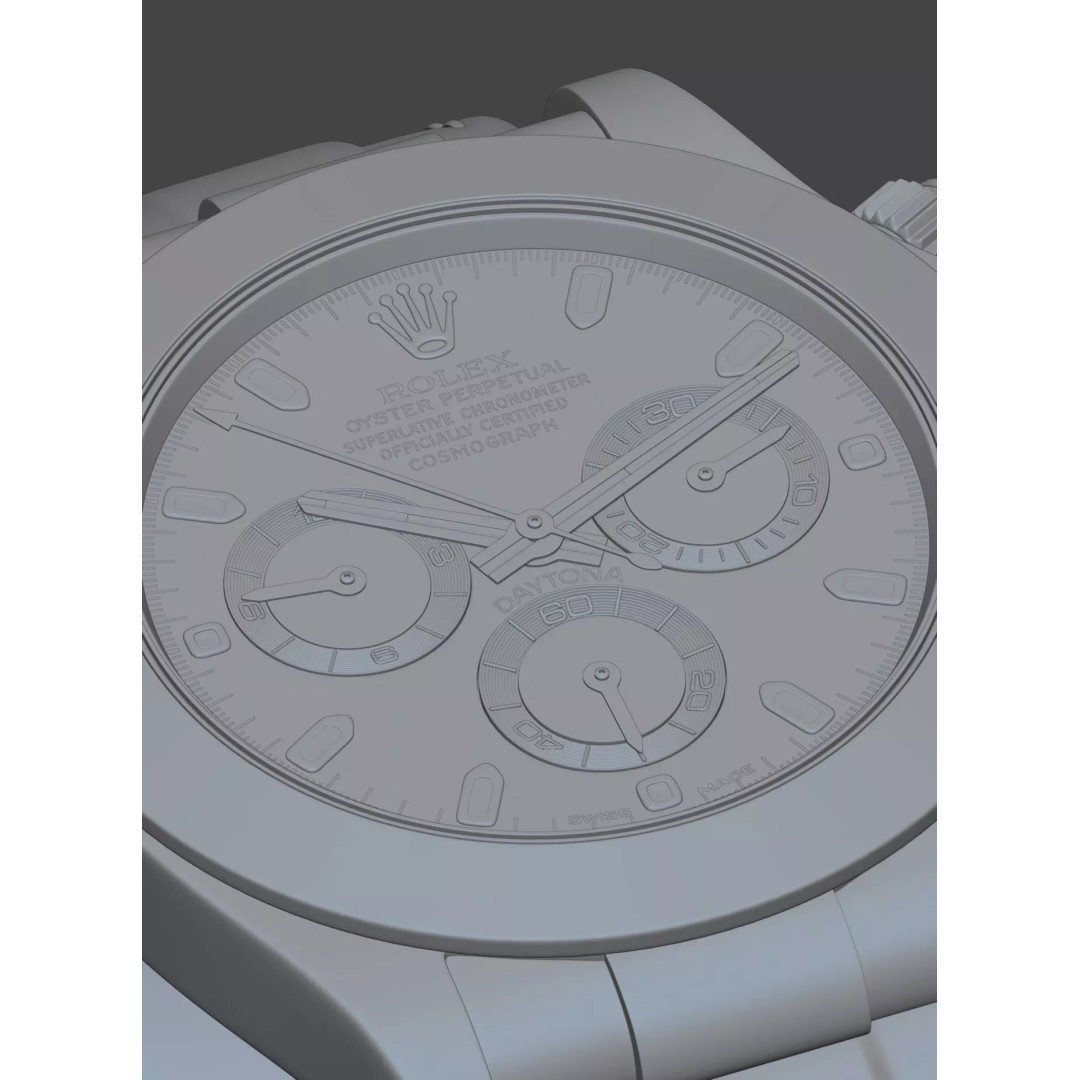 Rolex Daytona 3D Model – High Poly PBR Asset for Blender and 3DS Max - View 10