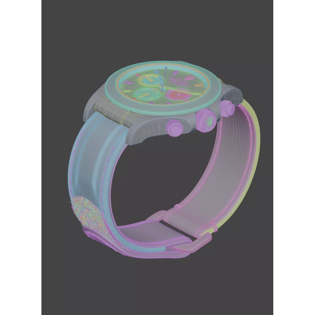 Rolex Daytona 3D Model – High Poly PBR Asset for Blender and 3DS Max - View 11