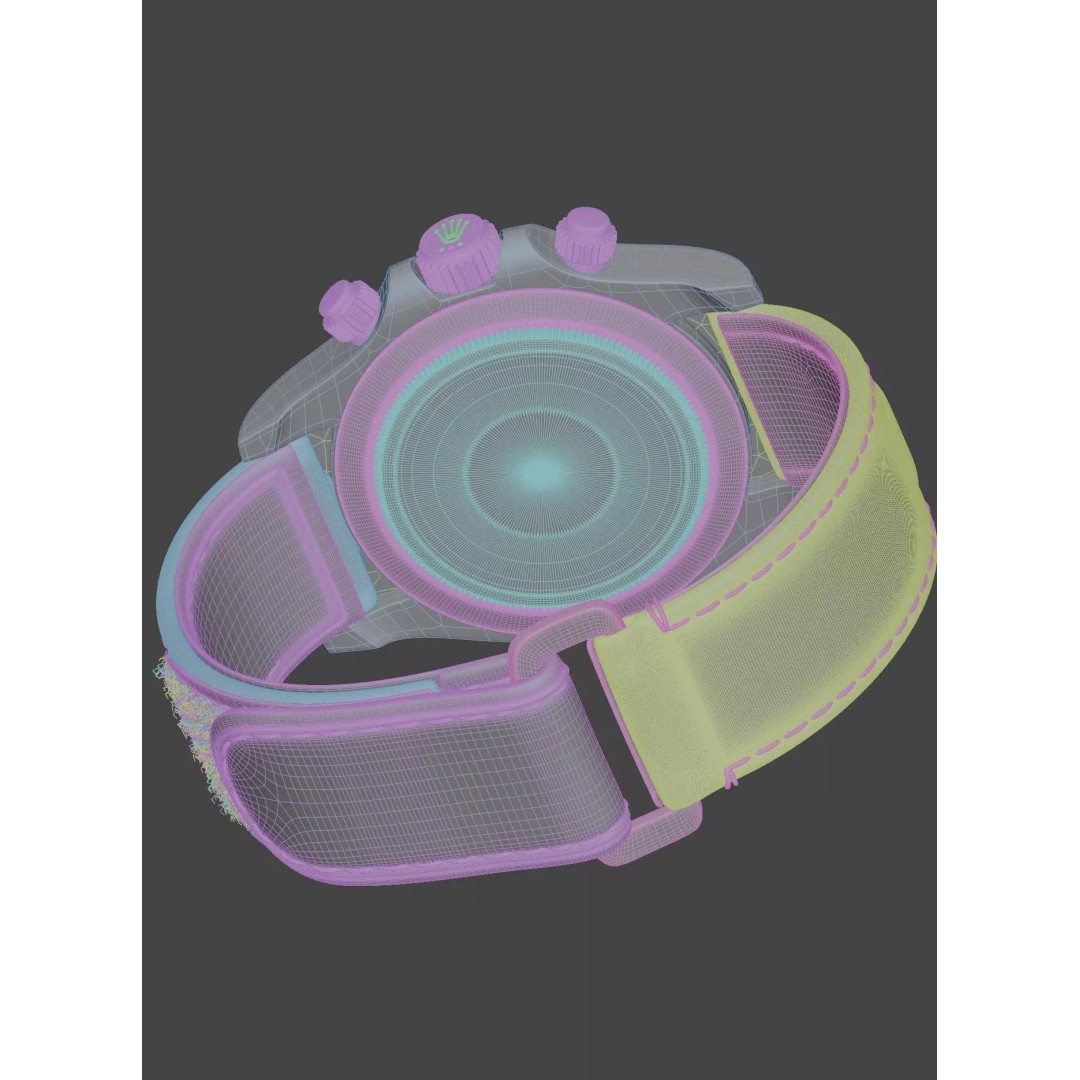 Rolex Daytona 3D Model – High Poly PBR Asset for Blender and 3DS Max - View 12