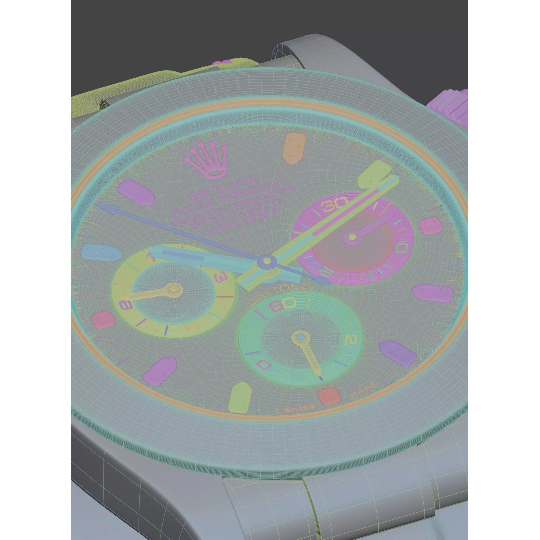 Rolex Daytona 3D Model – High Poly PBR Asset for Blender and 3DS Max - View 13