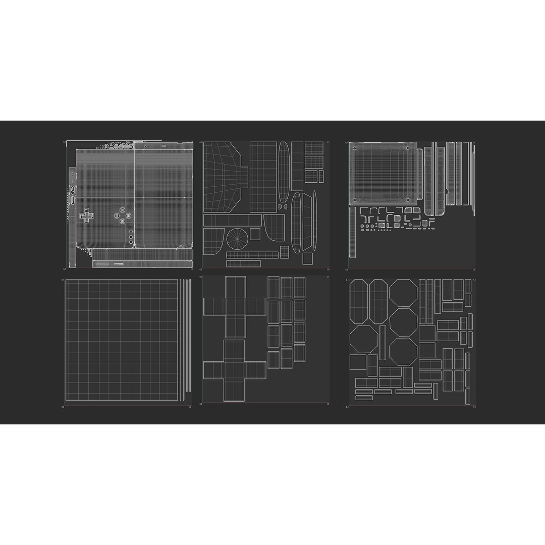 Gameboy Analogue Pocket 3D Model – High Poly PBR Game Asset, FBX, OBJ, C4D - View 14