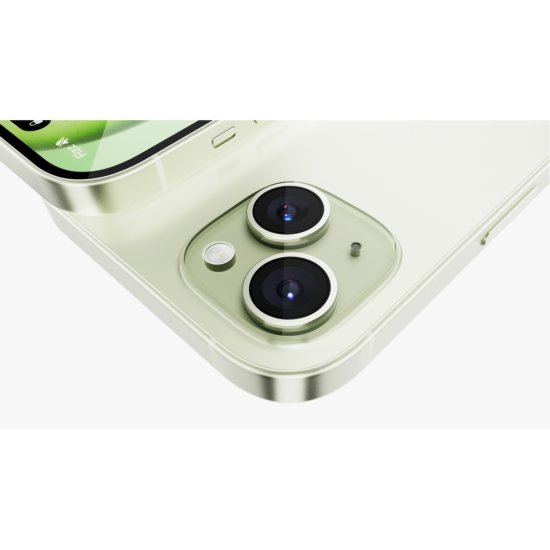 Apple iPhone 15 & 15 Plus Green 3D Model – Detailed PBR Asset, FBX, OBJ - View 14