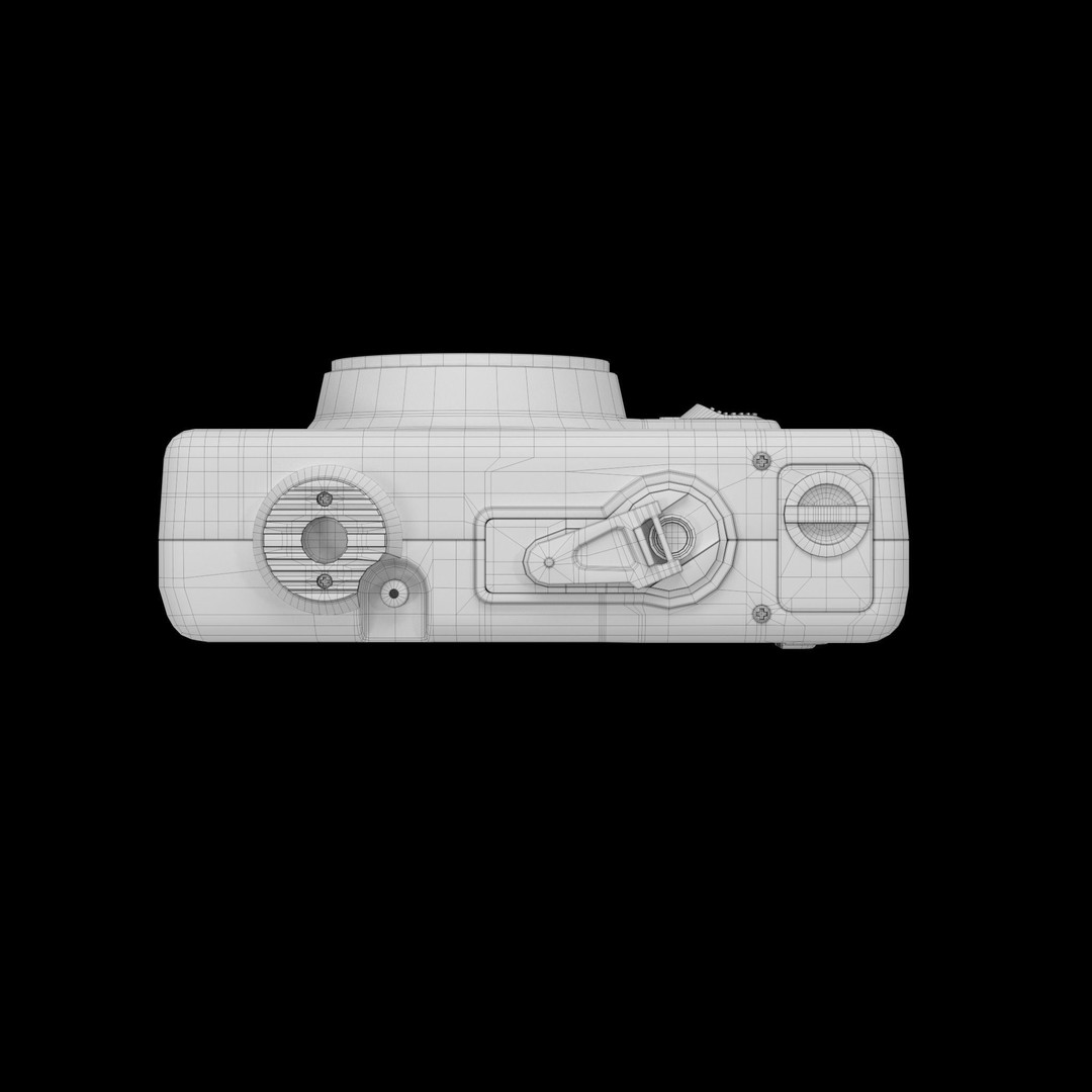 Konica Pop 3D Model – Low Poly Vintage Camera, FBX & OBJ Formats - View 10