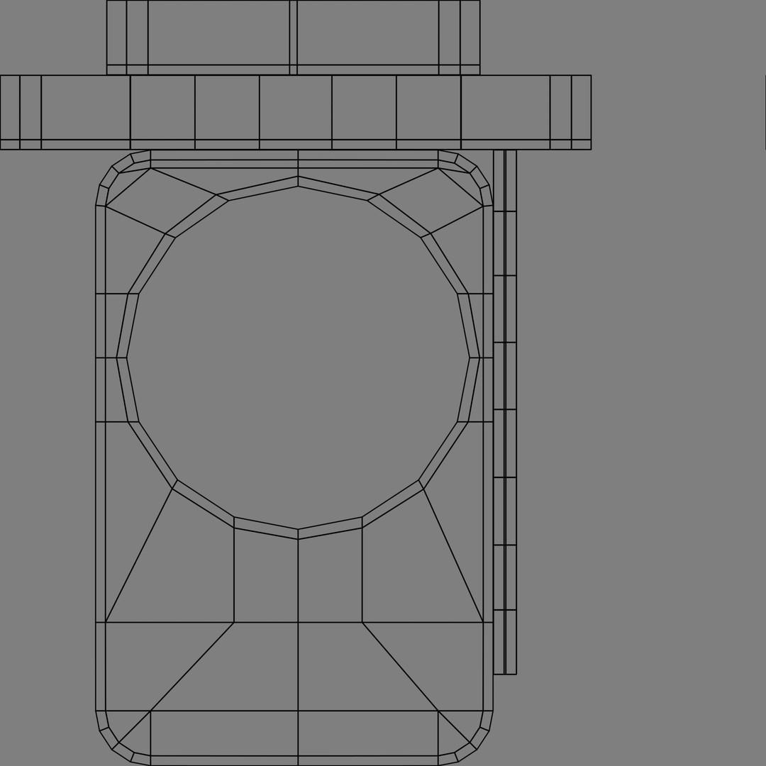 Konica Pop 3D Model – Low Poly Vintage Camera, FBX & OBJ Formats - View 17