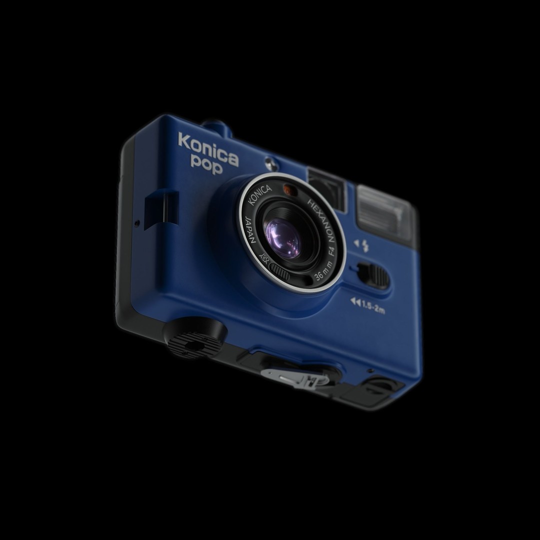 Konica Pop 3D Model – Low Poly Vintage Camera, FBX & OBJ Formats - View 4
