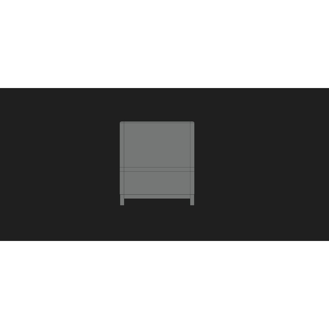 Classic Retro Television 3D Model – Low Poly Game Asset, FBX, OBJ - View 16