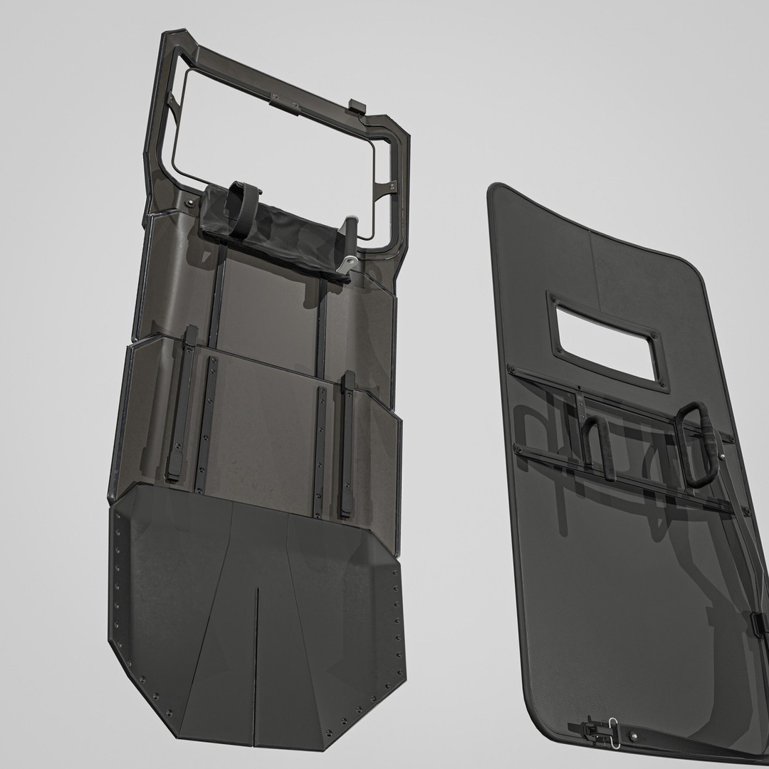 Tactical Arm Shield 3D Model – Low Poly PBR Game Asset, FBX - View 10