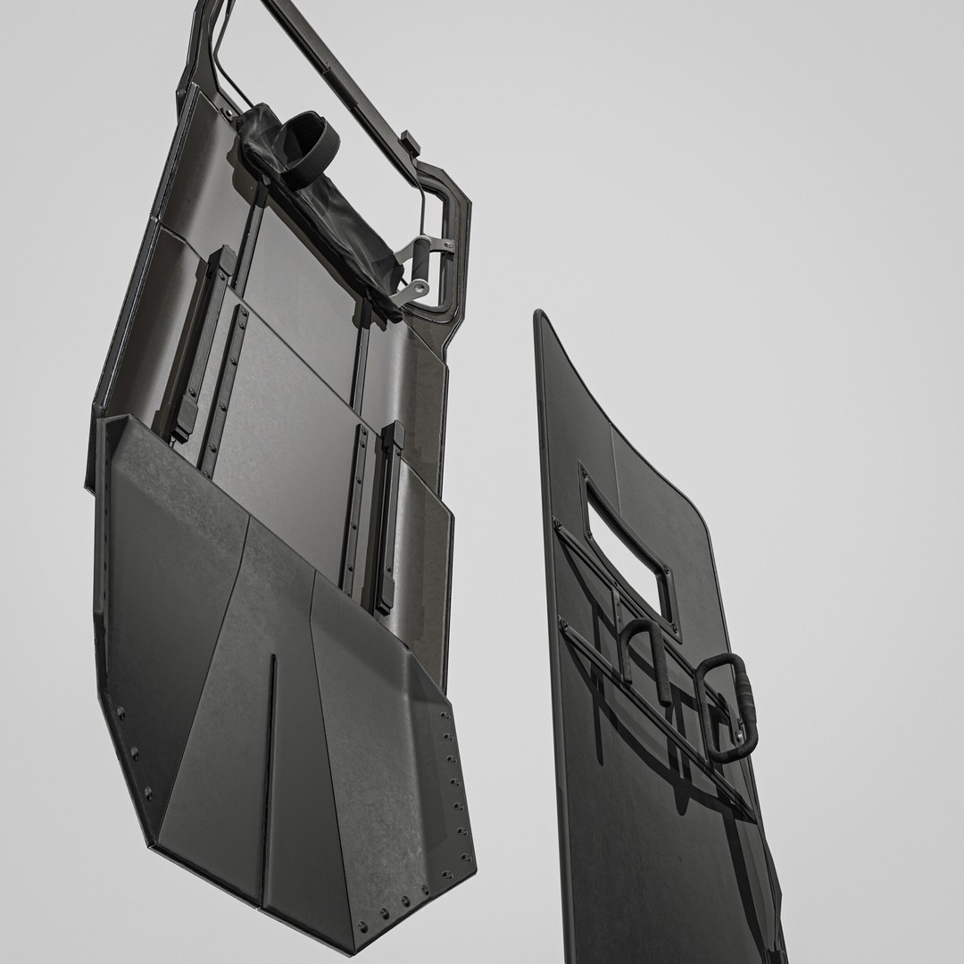 Tactical Arm Shield 3D Model – Low Poly PBR Game Asset, FBX - View 18